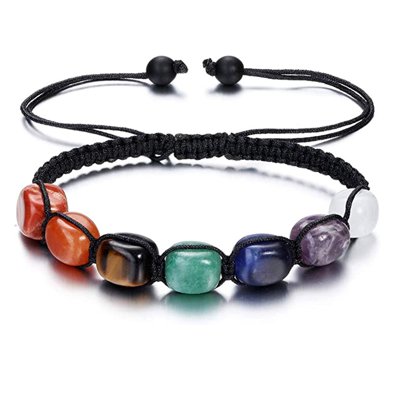 Chakra Beaded Stone Bracelet