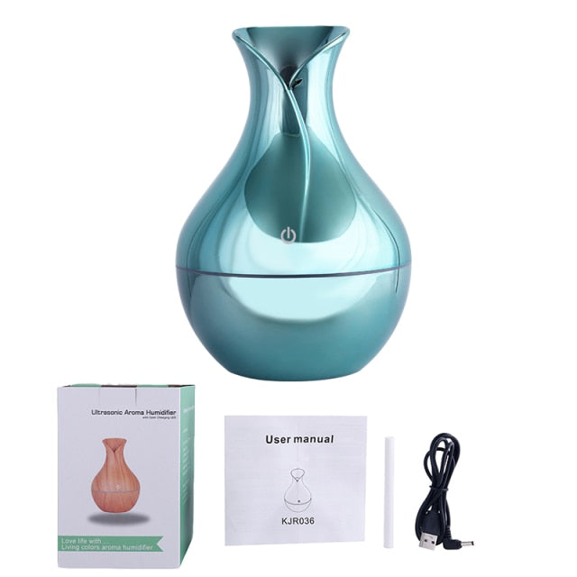 Chrome Air Humidifier/Aroma Diffuser (130ml)